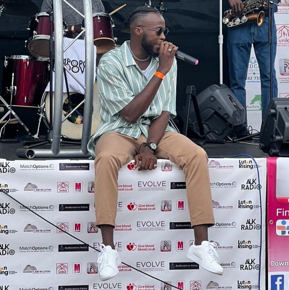 D. Krieton performing at Luton Afrofest
