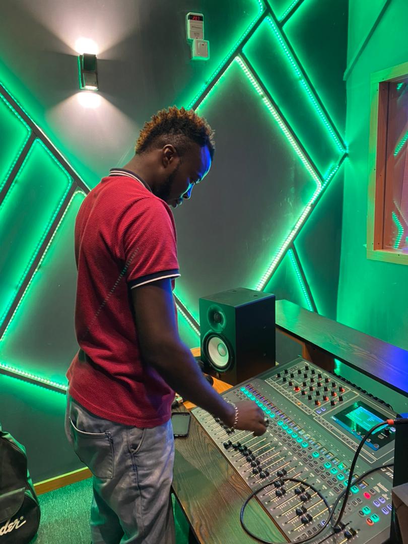 D. Krieton at the mixing console