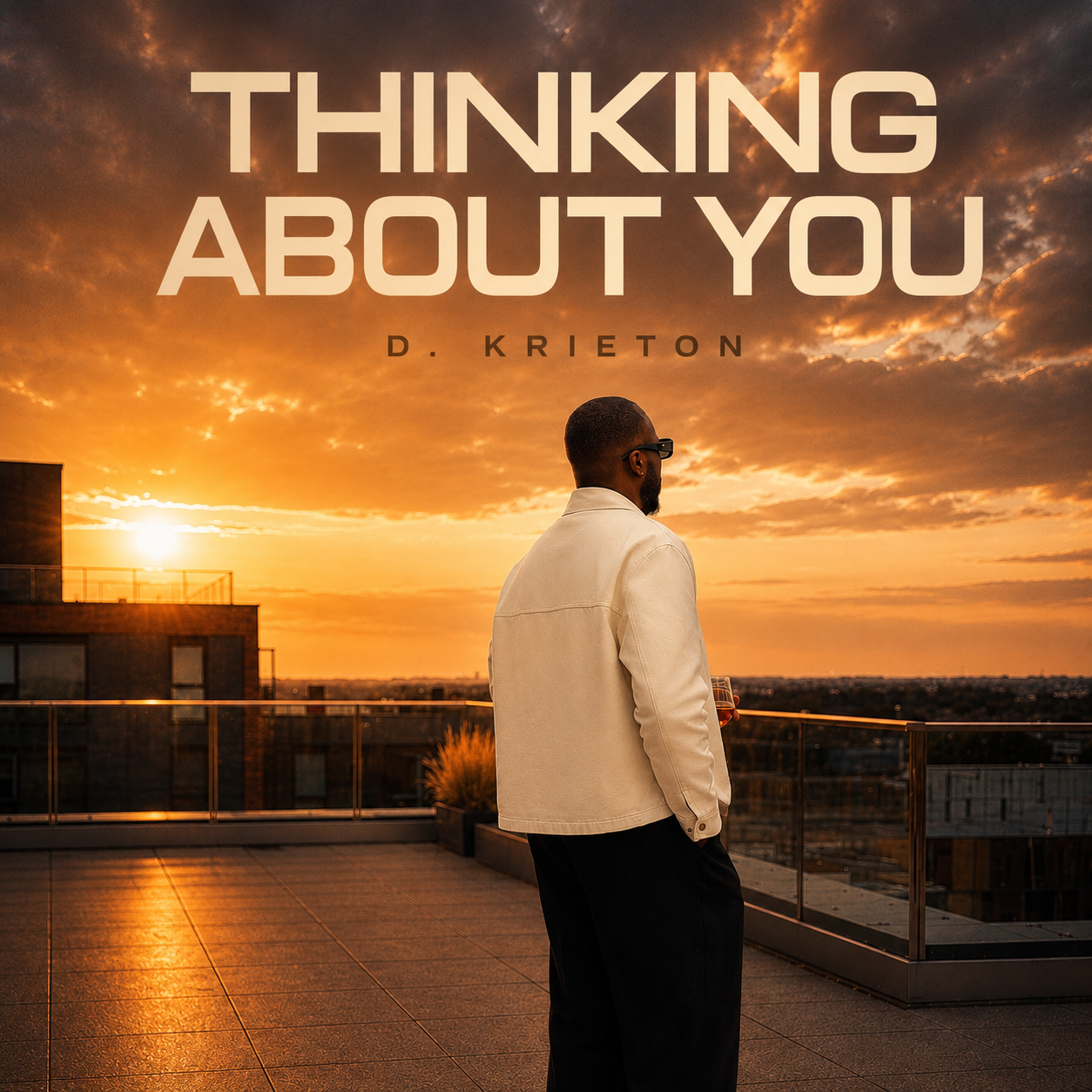 Thinking About You by D. Krieton — single cover artwork